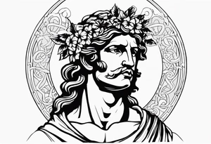 The greek god dionysos tattoo idea
