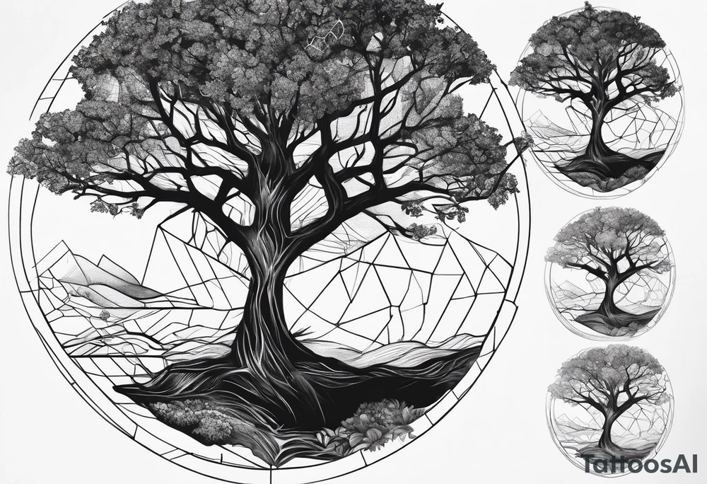 lifeless tree tattoo idea