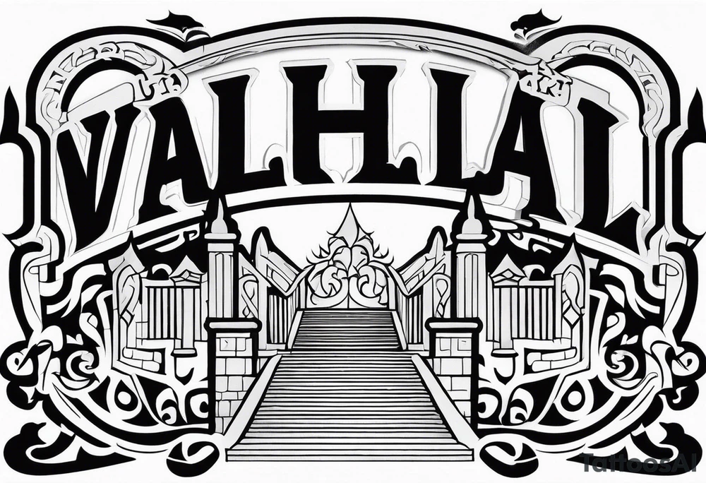 Valhalla steps gates tattoo idea