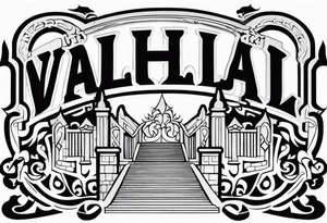Valhalla steps gates tattoo idea