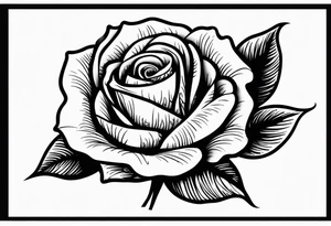 single red rose, black background tattoo idea