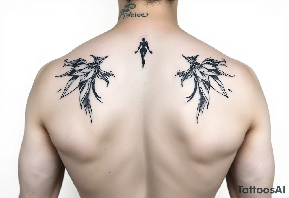 Naked lady tattoo idea