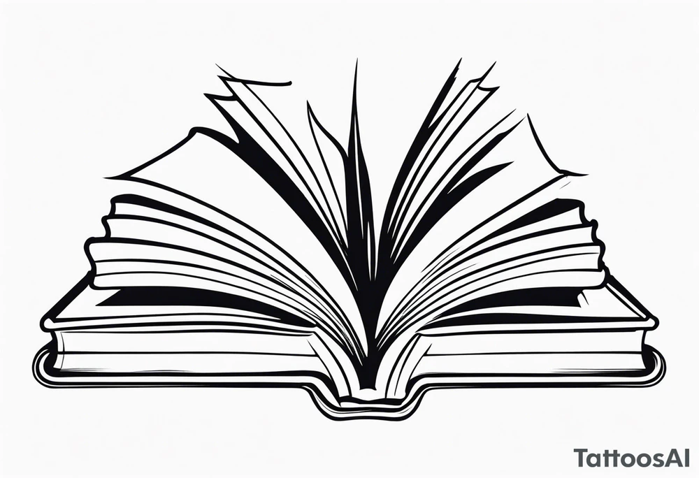 Open book tattoo idea