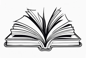 Open book tattoo idea
