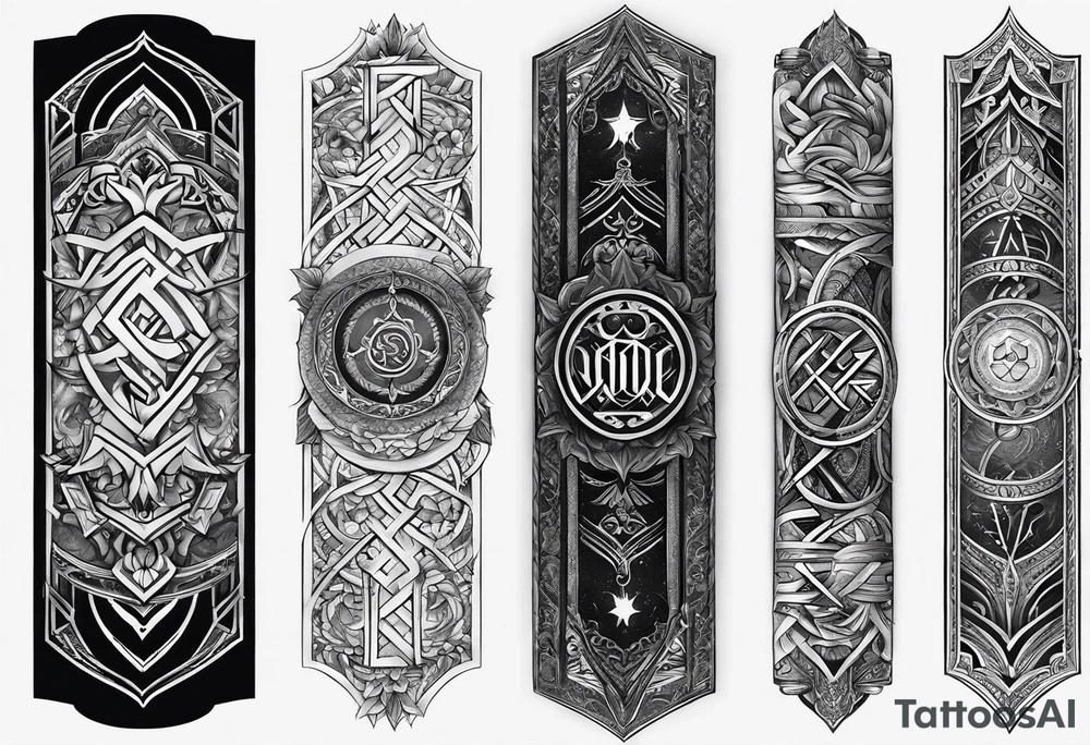 Hræsvelgr forearm tattoo with runes tattoo idea Hræsvelgr forearm tattoo with runes tattoo idea