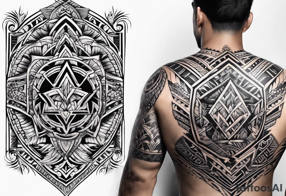 Samoan back tattoo tattoo idea