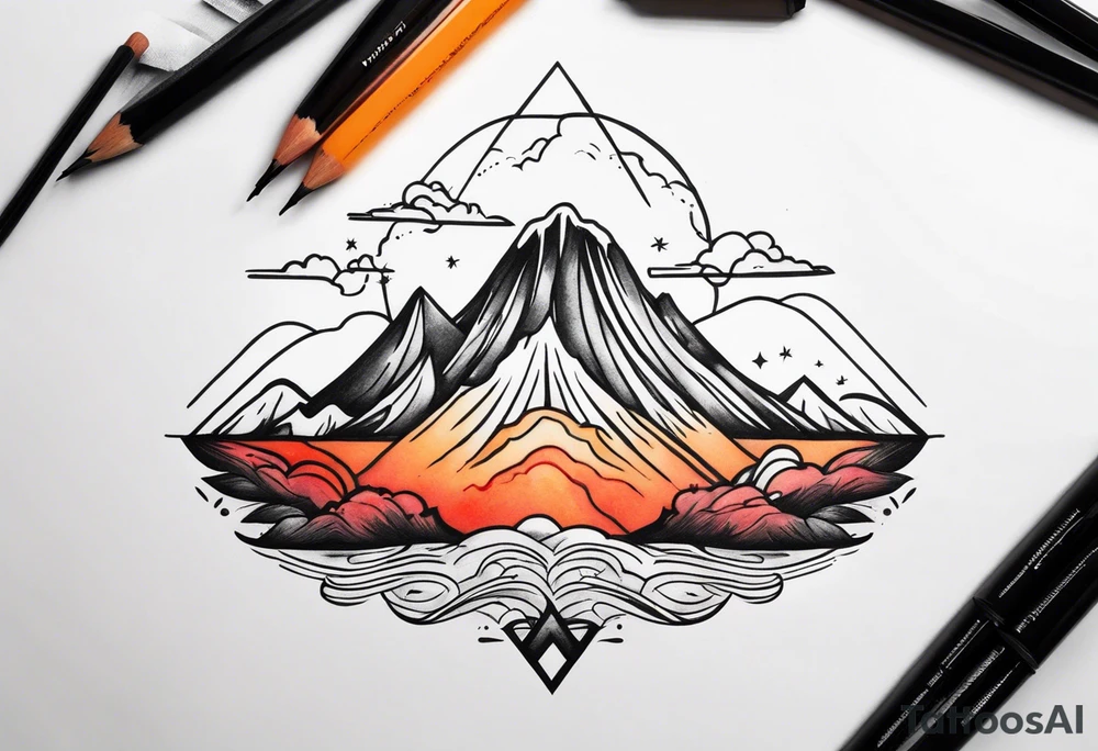 Volcán tattoo idea