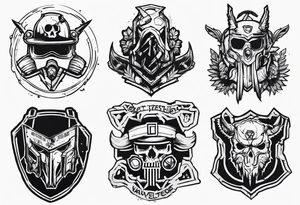 Scarcolletors from Wasteland 3 game. tattoo idea