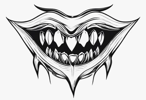 Vampire Fangs tattoo idea