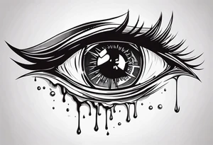 Bleeding Alucard eye tattoo idea