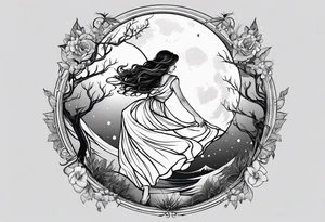 dancing in the moonlight tattoo idea
