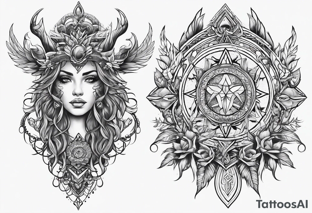 Pagan style tattoo tattoo idea