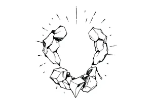 mind breaking open into space tattoo idea