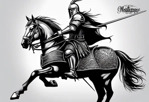 Knight in shining armor tattoo idea