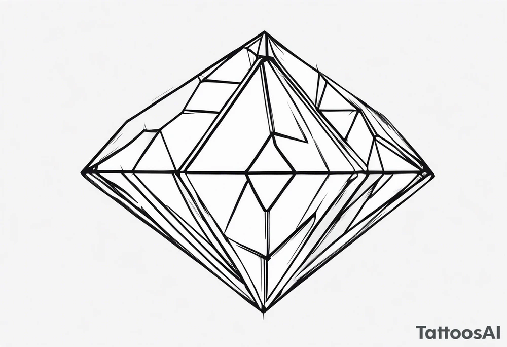 Diamond suit tattoo idea
