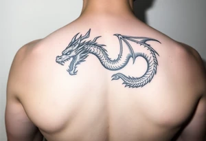 beautiful dragon tattoo idea