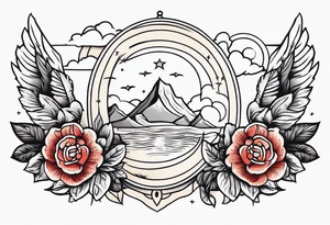 heaven vintage tattoo style old school traditional tattoo idea