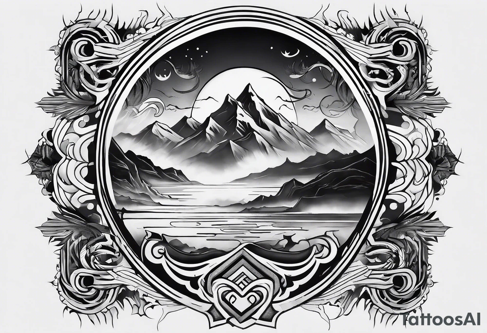 Valhalla  mist fog tattoo idea