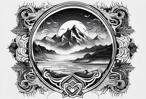 Valhalla  mist fog tattoo idea