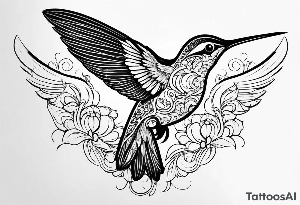 humming birds tattoo idea