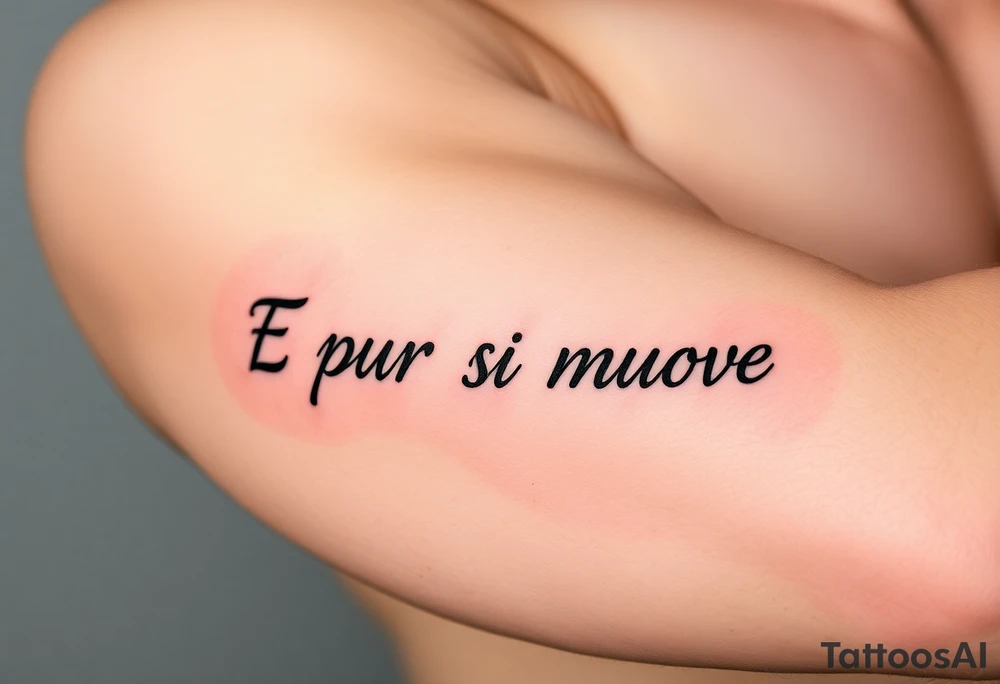E pur si muove tattoo idea