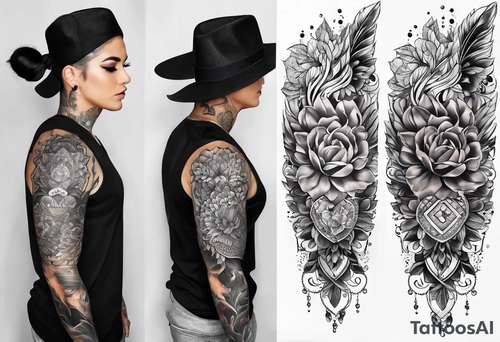 Full body sleeve tattoo idea