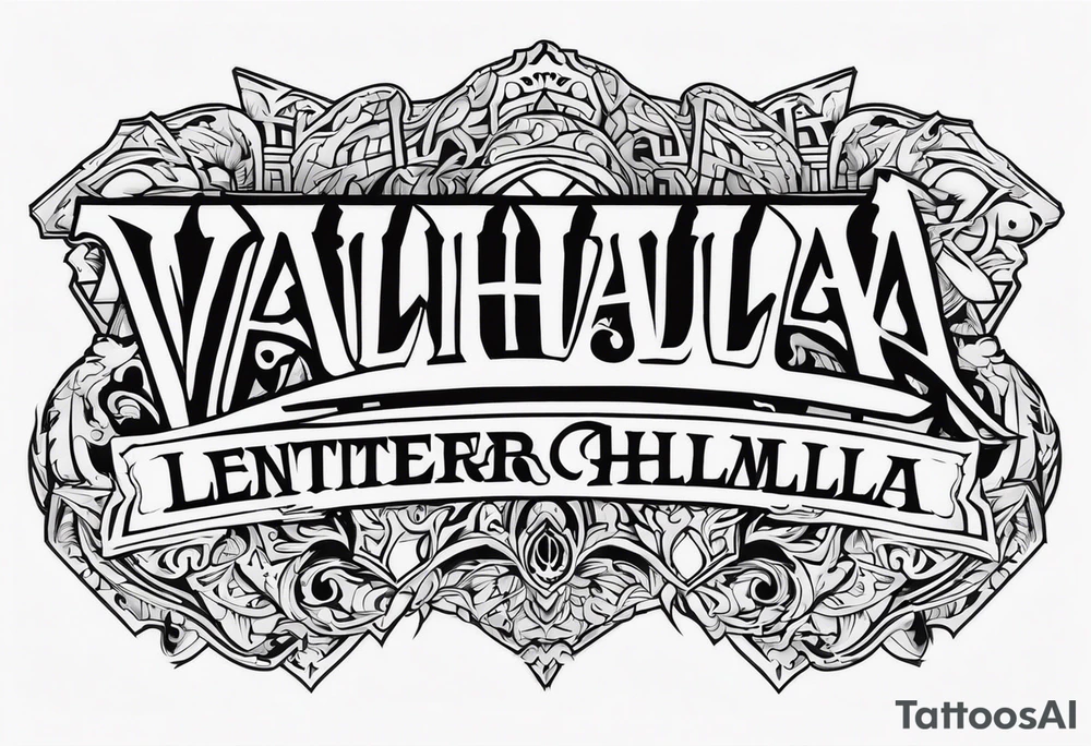 Valhalla entrance tattoo idea