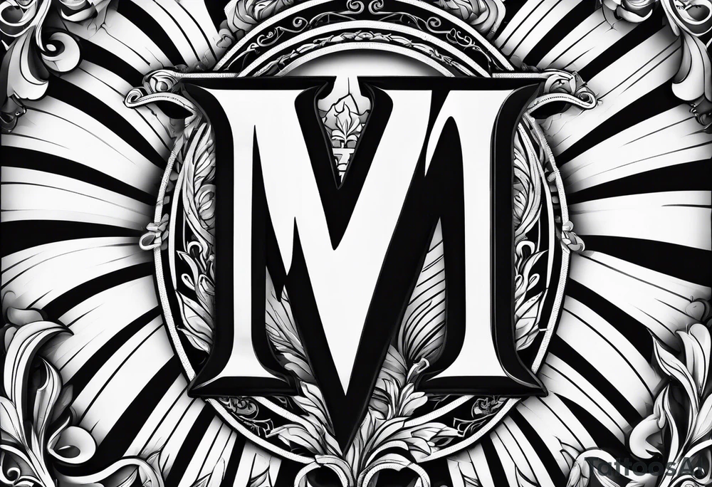 Letter m tattoo idea