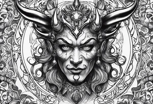 angelish devil tattoo idea