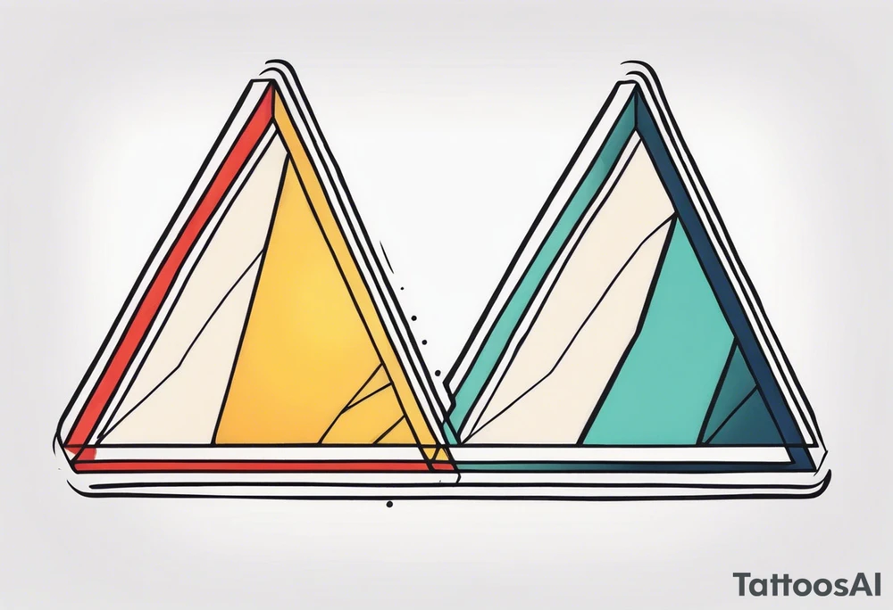 simple triangle tattoo idea