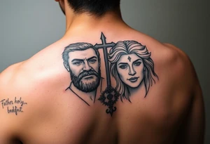 Father son and the holy spirit tattoo, no images of faces tattoo idea