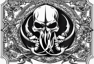 Scorpion+trident tattoo idea