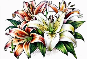 lily  flower tattoo idea