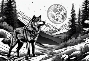 Moon
Wolves
Mountain tattoo idea