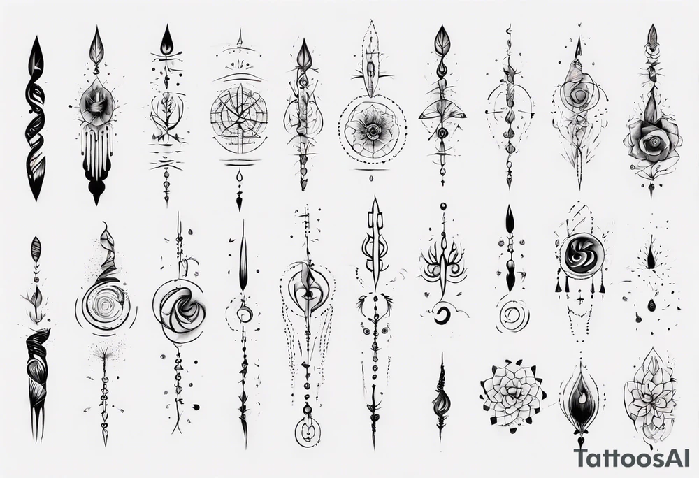 unalome tattoo idea