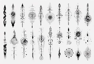 unalome tattoo idea