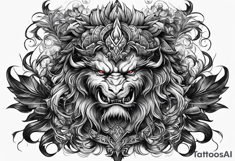 Good fighting evil tattoo idea