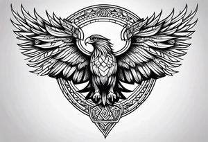powerful majestic strength tattoo idea