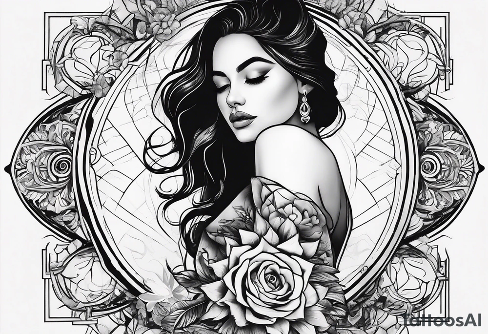 Connection, beauty in imperfection, femininity, duality within oneself, possibility, intuition, hope, joy, spirituality and resilience. tattoo idea