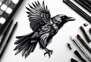Crow tattoo idea
