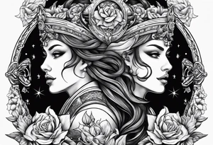Gemini and Capricorn tattoo tattoo idea