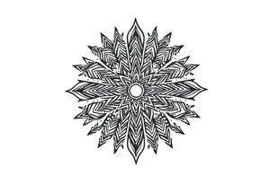 long mytical mandala with ancient rhyme tattoo idea