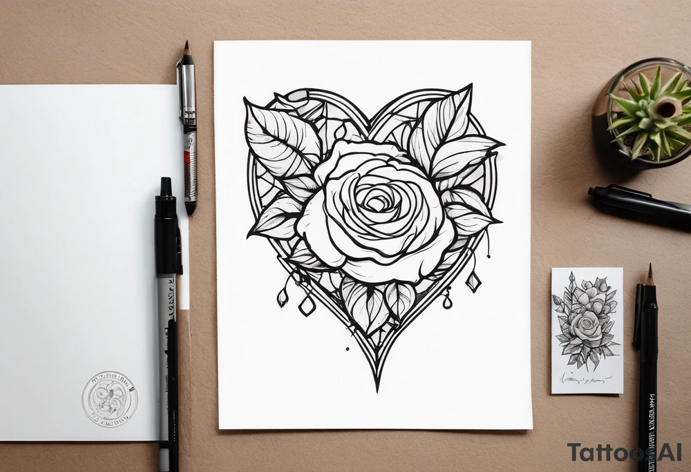 Leuchtturm Stacheldraht Rosen Herz tattoo idea
