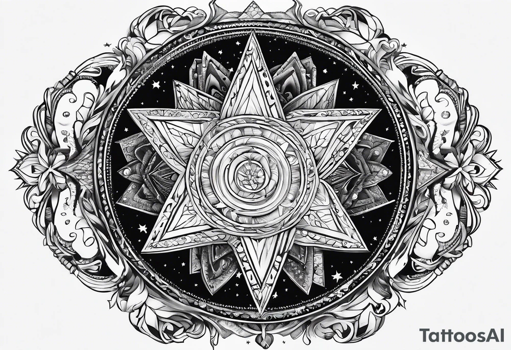 A star in the sky tattoo idea