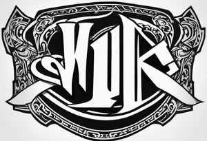 Valhalla stairs  sword shield tattoo idea