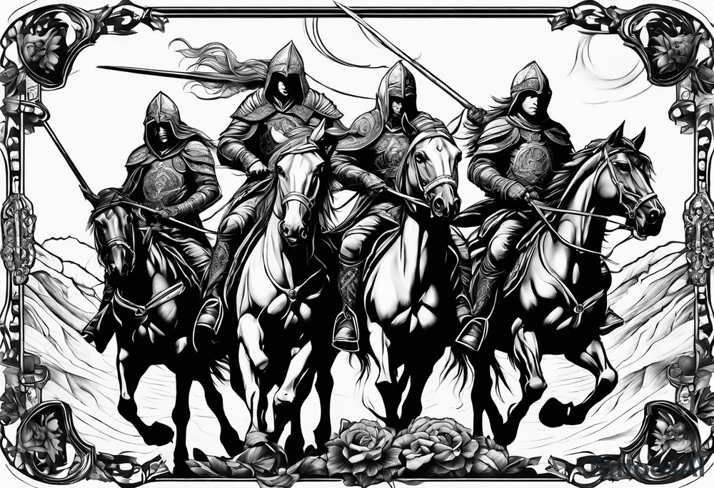 Four Horsemen of the Apocalypse tattoo idea