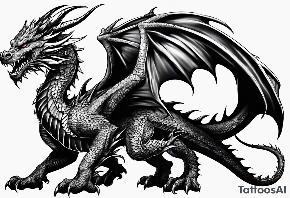 dragon tattoo for a shoulder tattoo idea