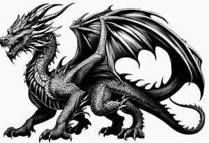 dragon tattoo for a shoulder tattoo idea