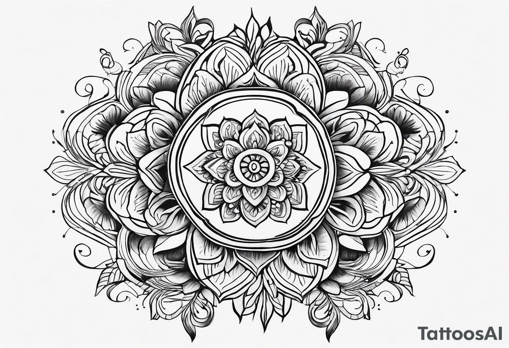 elegant
long
dainty 
unalome tattoo idea