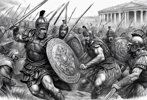 Roman battle in Rome tattoo idea
